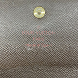 【5id5181】ルイヴィトン 長財布 ダミエ ポシェットポルトモネクレディ N61724 エベヌ【中古】レディース