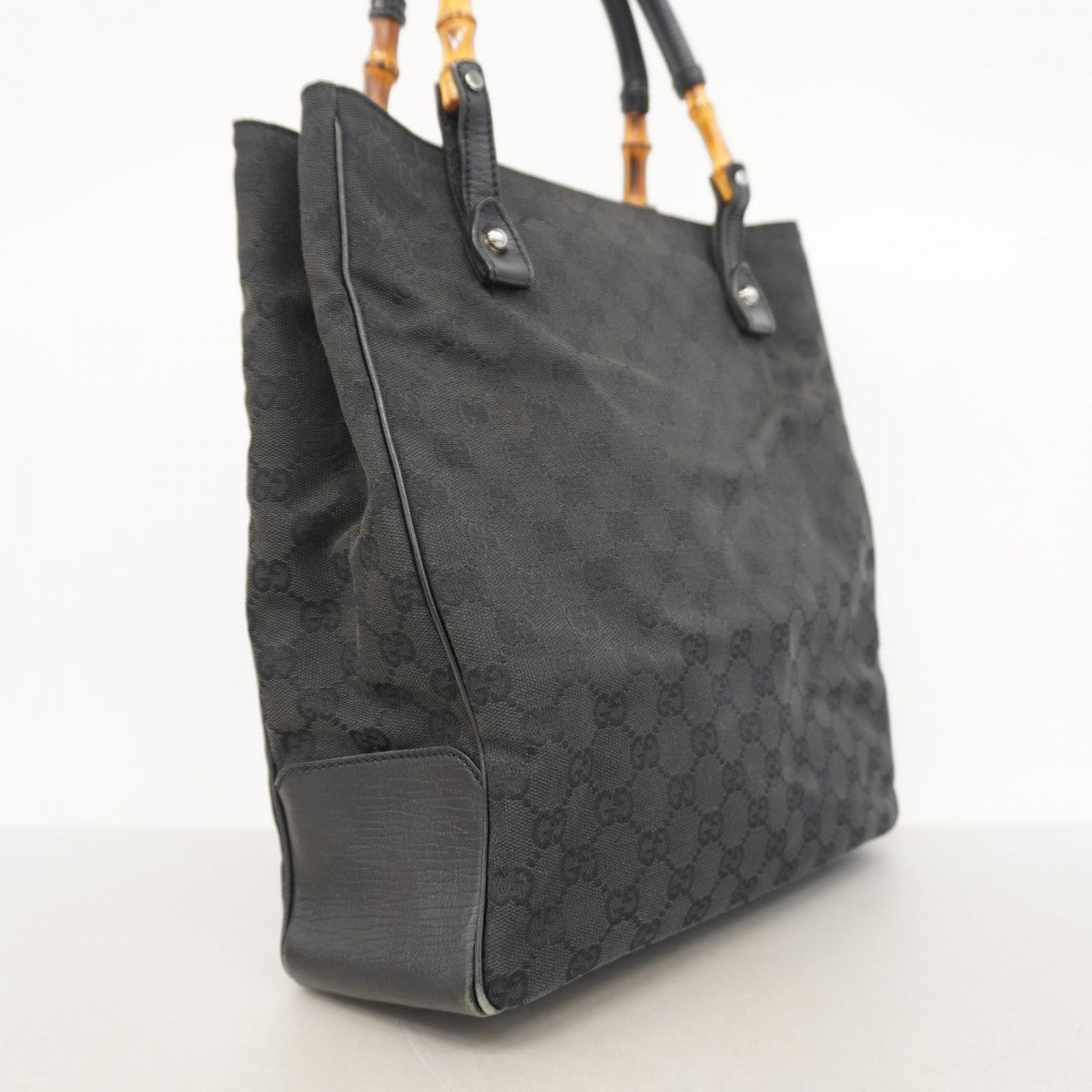5id5196】グッチ トートバッグ GGキャンバス/バンブー 112530