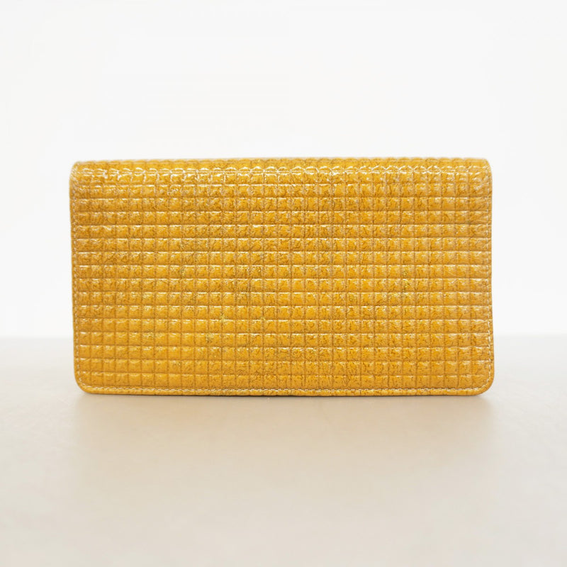 【美品】CHANEL シャネル チョコバー パテントレザー 二つ折り 長財布 5id5198】シャネル 長財布 チョコバー パテントレザー ベージュ