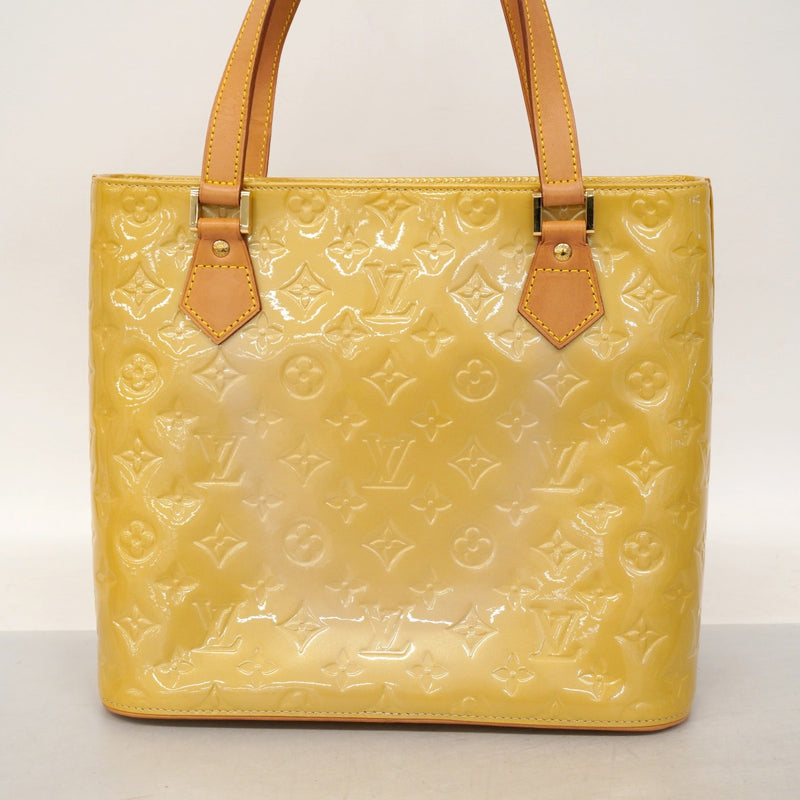 ✨️訳アリ品✨️ルイヴィトン ヒューストン ヴェルニ トートバッグ 訳アリ品】LOUIS VUITTON ヴェルニヒューストン トートバッグ 黄②