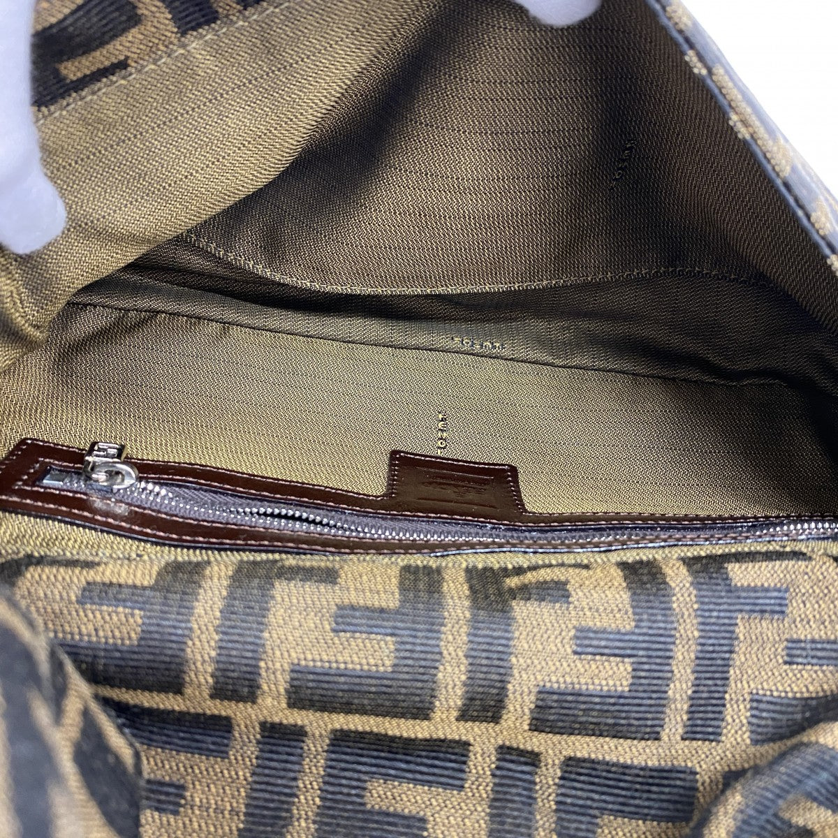 フェンディ ズッカ柄 マンマ バケット ハンドバッグ シルバー金具 ZUCCa SALE 美品 フェンディ FENDI マンマバケット ハンドバッグ