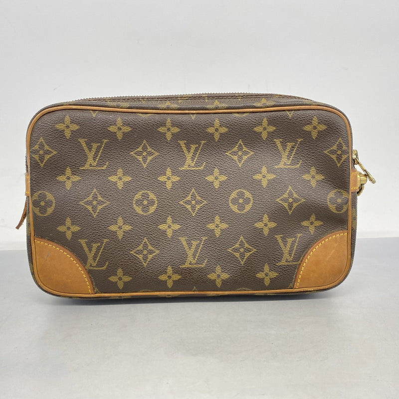 ルイヴィトン　クラッチバッグ　マルリードラゴンヌGM モノグラム　ブラウン 中古・古着通販】LOUIS VUITTON (ルイ ヴィトン