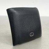 ★最終価格【5ie5757】クリスチャンディオール 財布 CDアイコン レザー ブラック シルバー金具【中古】メンズ
