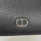 ★最終価格【5ie5757】クリスチャンディオール 財布 CDアイコン レザー ブラック シルバー金具【中古】メンズ