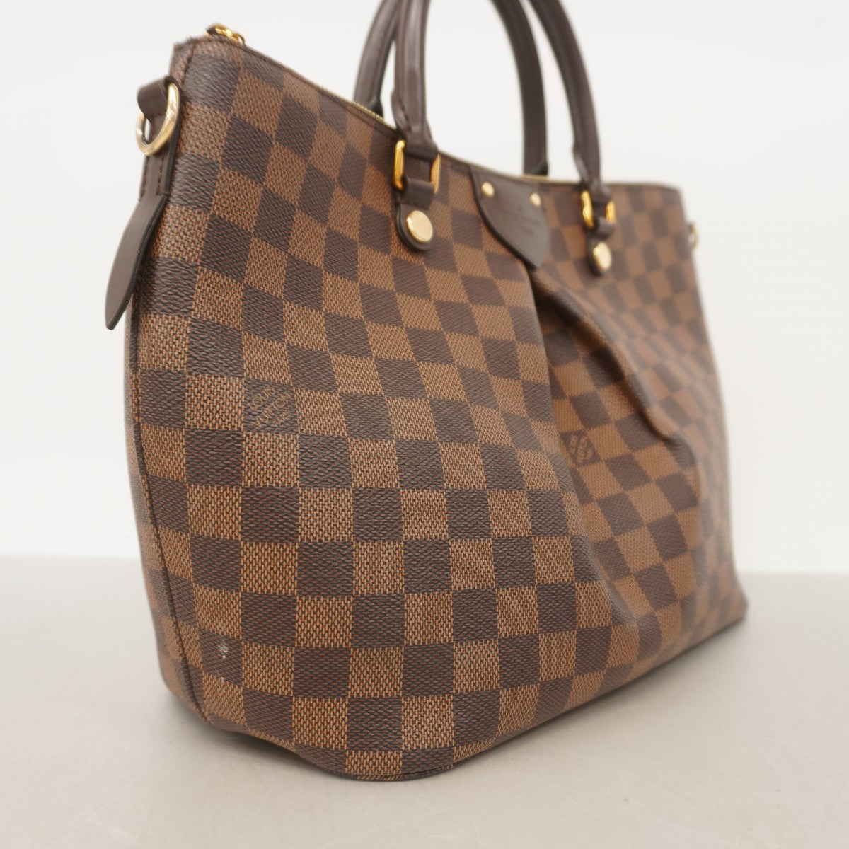Louis Vuitton ダミエ ハンドバッグ ダミエ・エベヌ LOUIS VUITTON 【極美品】ルイヴィトン ダミエ エベヌ LV