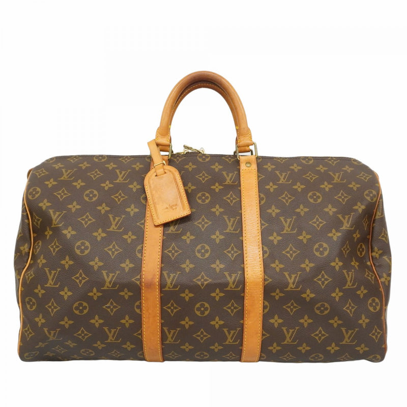 【5ie5919-h】ルイヴィトン ボストンバッグ モノグラム キーポル50 M41426 ブラウン【中古】メンズ レディース ユニセックス