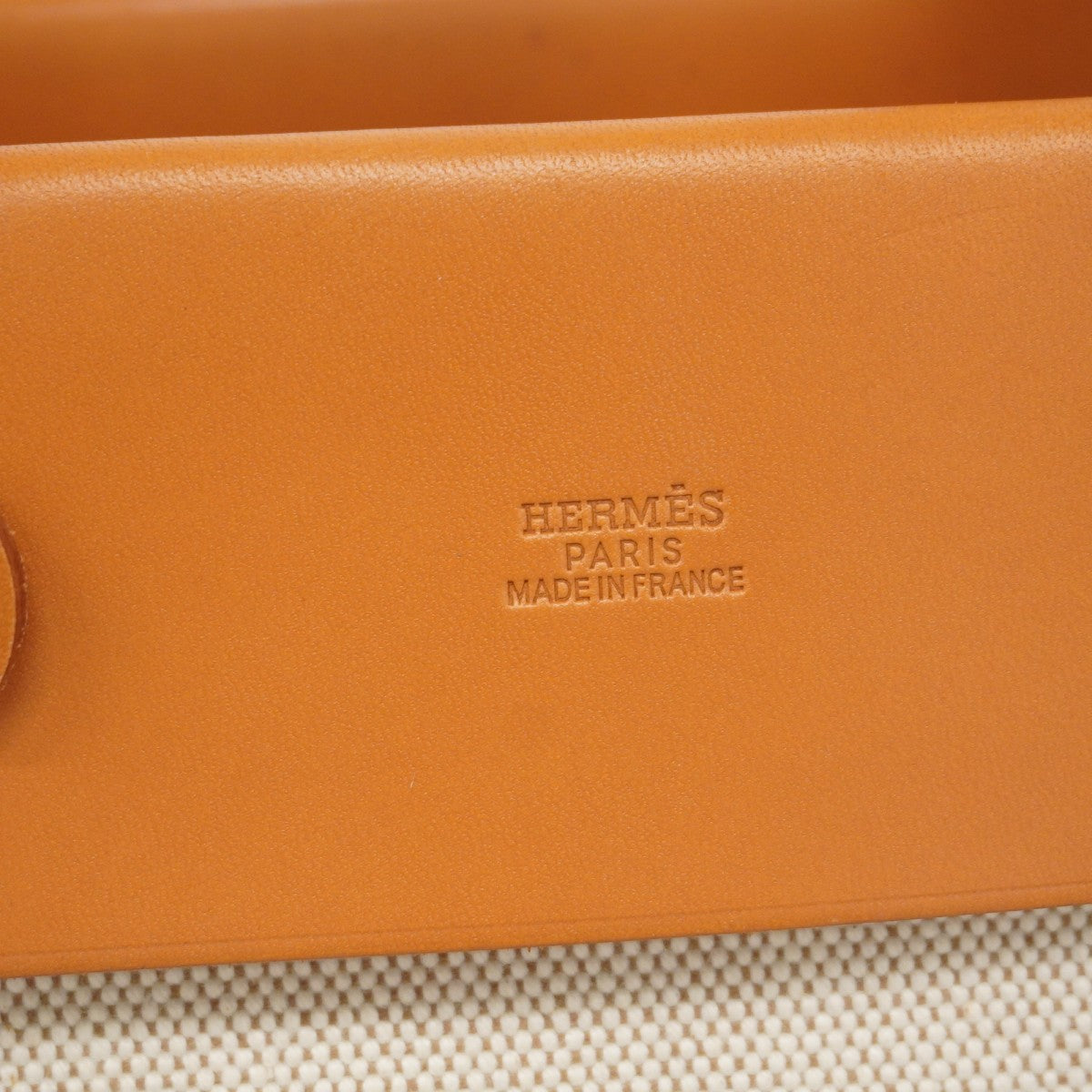 【5ie5921-h】エルメス トートバッグ エールバッグカバスMM トワルアッシュ ナチュラル シルバー金具 □F刻印【中古】レディース