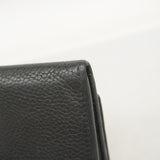 【5ie5969-h】グッチ 長財布 インターロッキングG 598206 レザー ブラック シャンパンゴールド金具【中古】レディース
