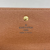 【5ie6013-h】ルイヴィトン 三つ折り長財布 モノグラム ポルトトレゾール インターナショナル M61215 ブラウン【中古】メンズ レディース ユニセックス