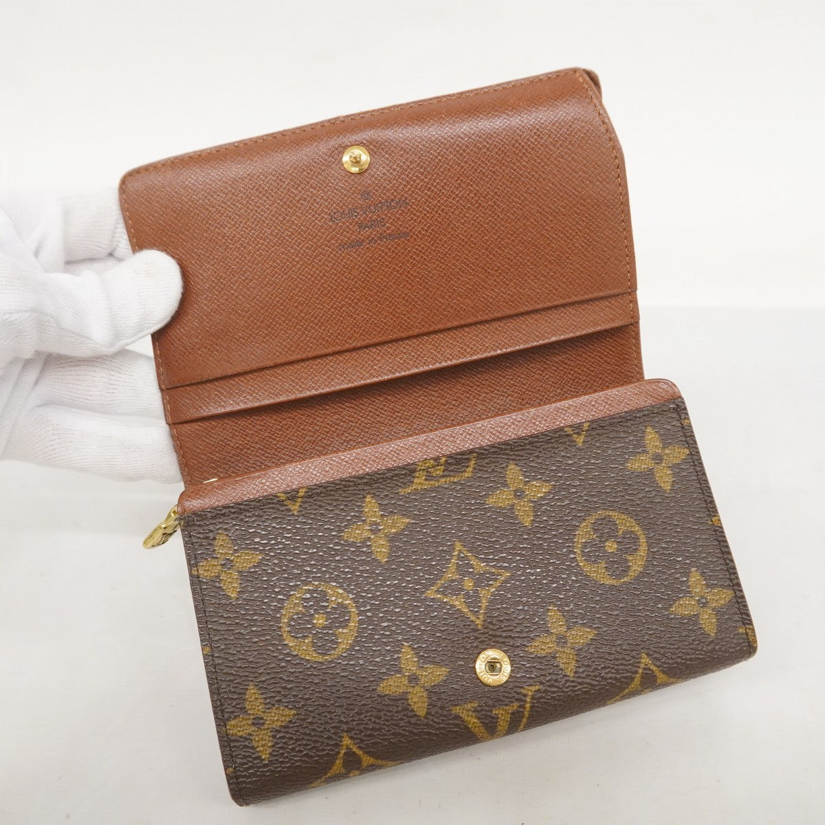 5ie6086-h】ルイヴィトン 財布 モノグラム ポルトモネ