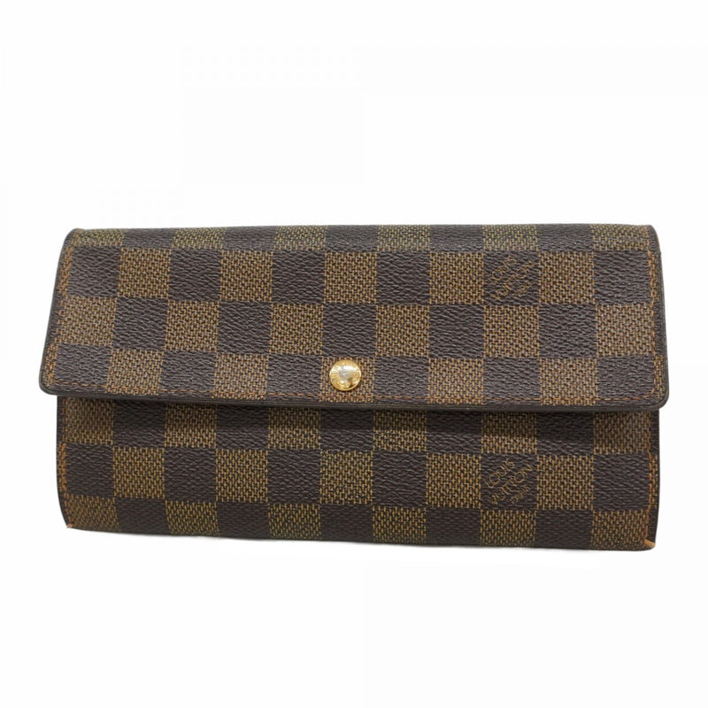 美品 ルイヴィトン ダミエ エベヌ ポルトフォイユ サラ 長財布 807 ルイ ヴィトン Louis Vuitton 長財布 ポルトフォイユサラ