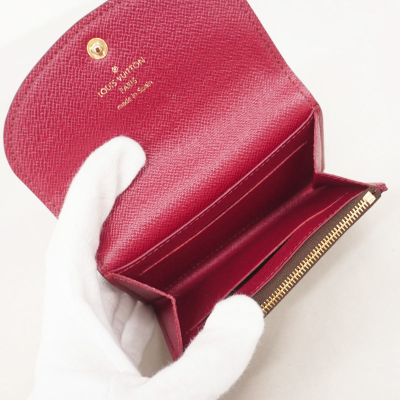 【美品・現行】ルイヴィトン モノグラム ポルトモネロザリ フーシャ M41939 ルイ・ヴィトン LOUIS VUITTON ポルトモネ・ロザリ M41939