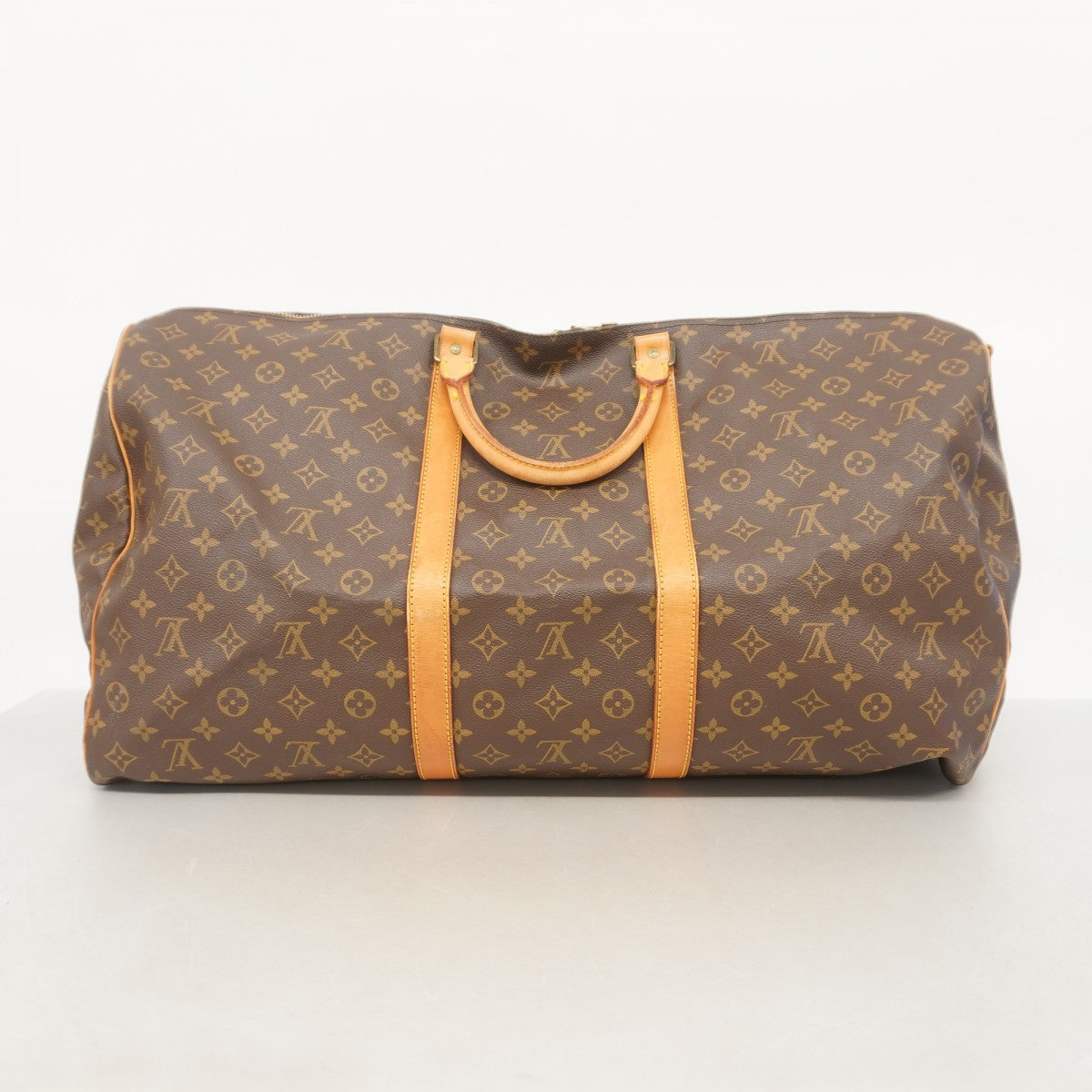 【ネームタグ】ルイヴィトン　キーポル60　モノグラム　ボストンバッグ　ブラウン LOUIS VUITTON ボストンバッグ モノグラム キーポル60 ブラウン