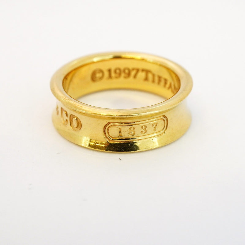 【5jgb0382】ティファニー リング ナロー K18YG イエローゴールド 9.5号【中古】レディース