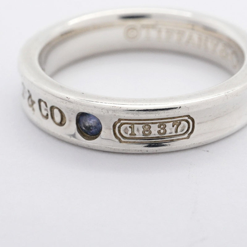 【5jgb0448】ティファニー リング ナロー シルバー925 サファイア ブルー 10号【中古】レディース