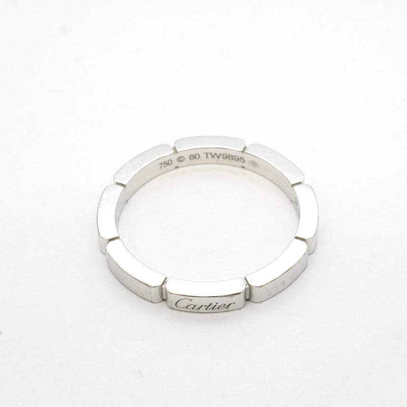【5jgb0464】カルティエ リング マイヨンパンテール K18WG ホワイトゴールド ＃60【中古】メンズ