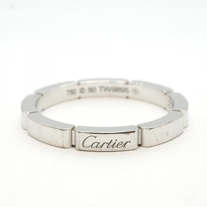 【5jgb0464】カルティエ リング マイヨンパンテール K18WG ホワイトゴールド ＃60【中古】メンズ