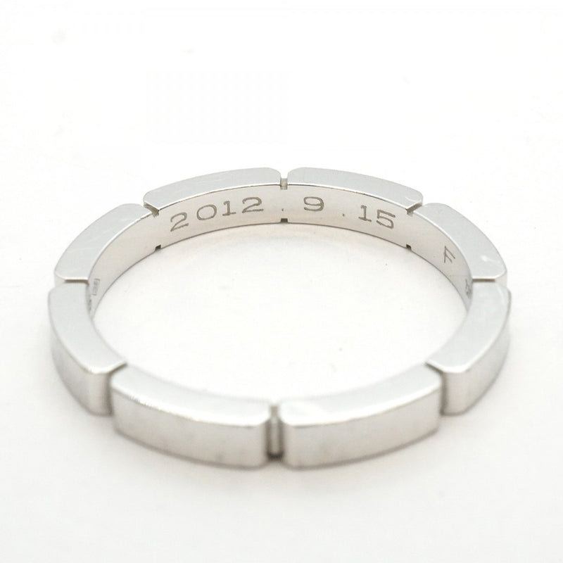 【5jgb0464】カルティエ リング マイヨンパンテール K18WG ホワイトゴールド ＃60【中古】メンズ