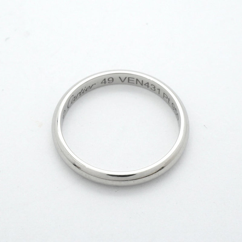 【5jgb0470】カルティエ リング クラシックウェンディング Pt950 プラチナ ＃49【中古】レディース
