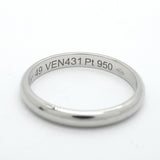 【5jgb0470】カルティエ リング クラシックウェンディング Pt950 プラチナ ＃49【中古】レディース