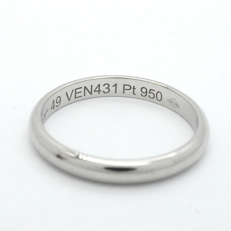 【5jgb0470】カルティエ リング クラシックウェンディング Pt950 プラチナ ＃49【中古】レディース