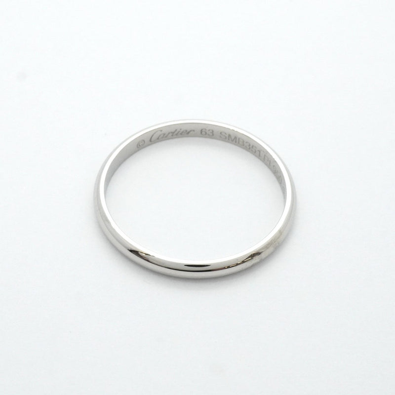 ★SALE【5jgb0471】カルティエ リング クラシックウェンディング Pt950 プラチナ ＃63【中古】メンズ