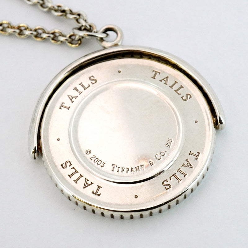 【5jgb0480】ティファニー ネックレス HEADS/TALLS/コイン シルバー925【中古】メンズ レディース ユニセックス