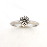 【5jgb0485】ティファニー リング ソリティア 1PD Pt950 プラチナ ダイヤモンド 0.65ct 11.5号【中古】レディース
