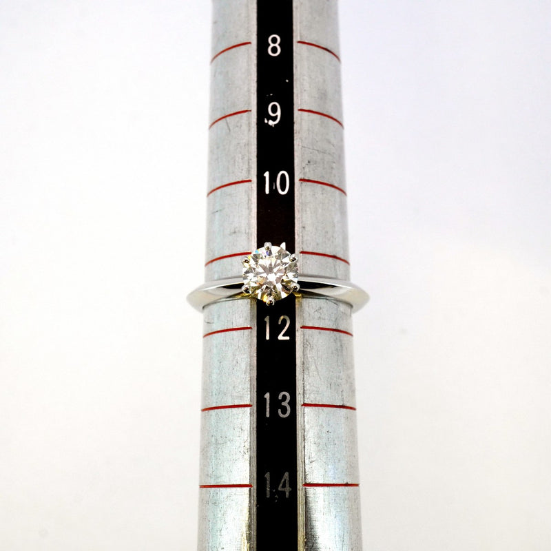 【5jgb0485】ティファニー リング ソリティア 1PD Pt950 プラチナ ダイヤモンド 0.65ct 11.5号【中古】レディース