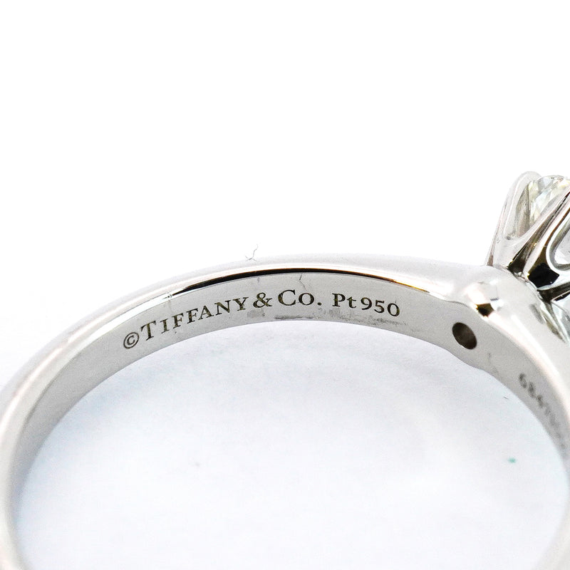 【5jgb0485】ティファニー リング ソリティア 1PD Pt950 プラチナ ダイヤモンド 0.65ct 11.5号【中古】レディース