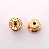 【5jgb0495】エルメス ピアス ポップアッシュ ミニ GPメッキ ブラック ピンクゴールド【中古】レディース