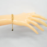★SALE【5jgb0500】クリスチャンディオール ブレスレット ディオールロゴ GPメッキ フェイクパール ゴールド【中古】レディース