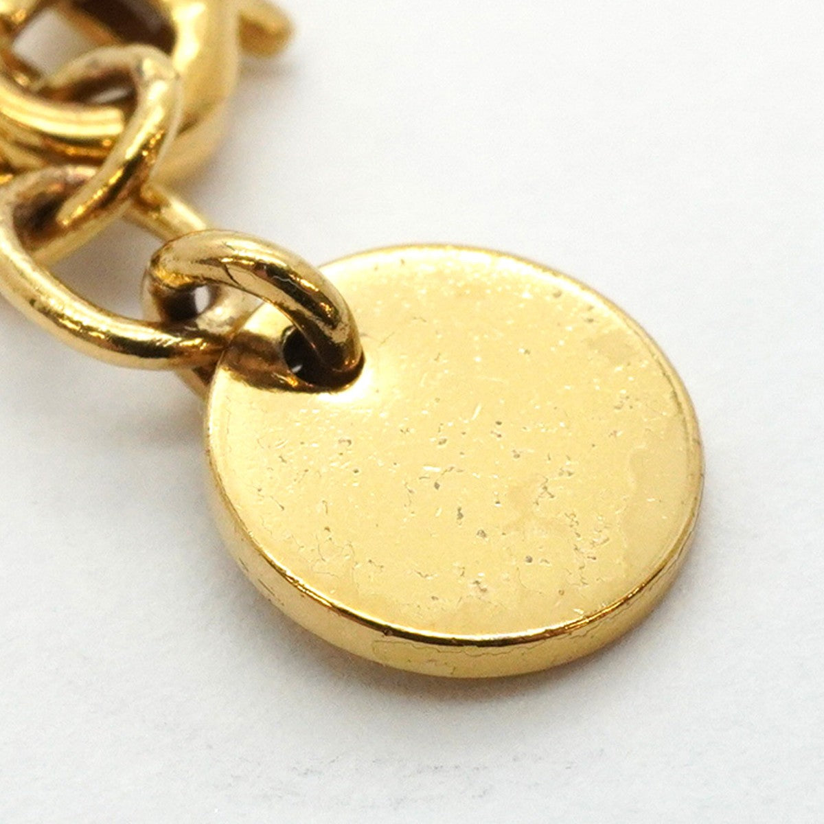 ★SALE【5jgb0500】クリスチャンディオール ブレスレット ディオールロゴ GPメッキ フェイクパール ゴールド【中古】レディース