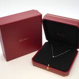 【5jgb0505】カルティエ ネックレス ダムール SM/1PD K18WG ホワイトゴールド ダイヤモンド【中古】レディース