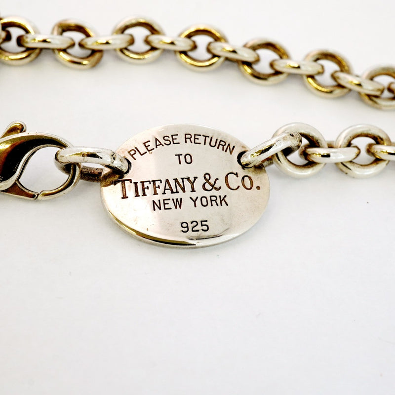 【5jgb0510】ティファニー チョーカー リターントゥオーバル シルバー925【中古】レディース