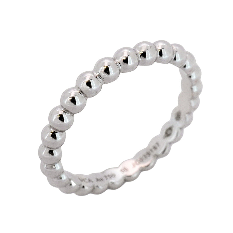★最終価格【5jgb0629】ヴァンクリーフ＆アーペル リング ペルレ K18WG ホワイトゴールド ＃55【中古】レディース