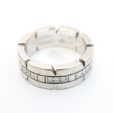 ★最終価格★SALE【5jgb0965】カルティエ リング タンクフランセーズ K18WG ホワイトゴールド ダイヤモンド ＃46【中古】レディース