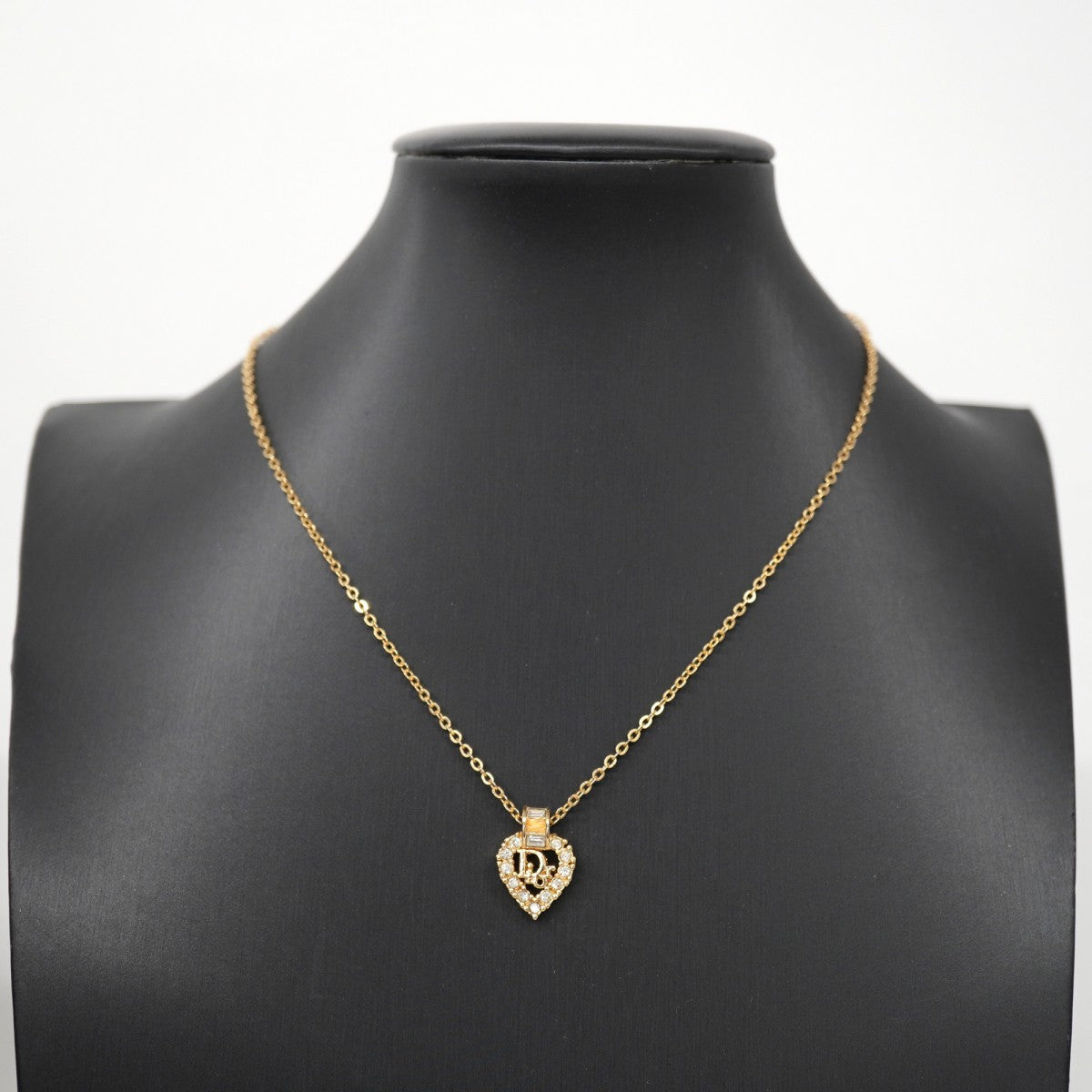 【極美品】ディオール　ネックレス　ゴールド　アクセサリー　黒　ブラック　ブレス Dior