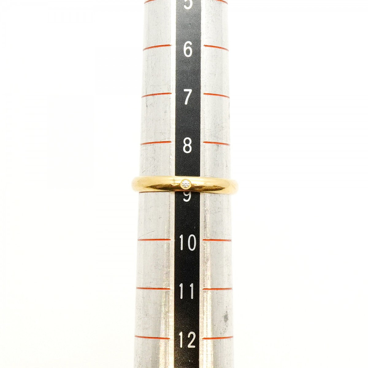 【5jhb0454】カルティエ リング クラシックウェンディング 1PD K18YG イエローゴールド ダイヤモンド ＃49【中古】レディース