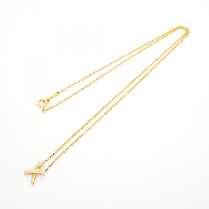 【5jhb0488】ティファニー ネックレス キス K18YG イエローゴールド【中古】レディース