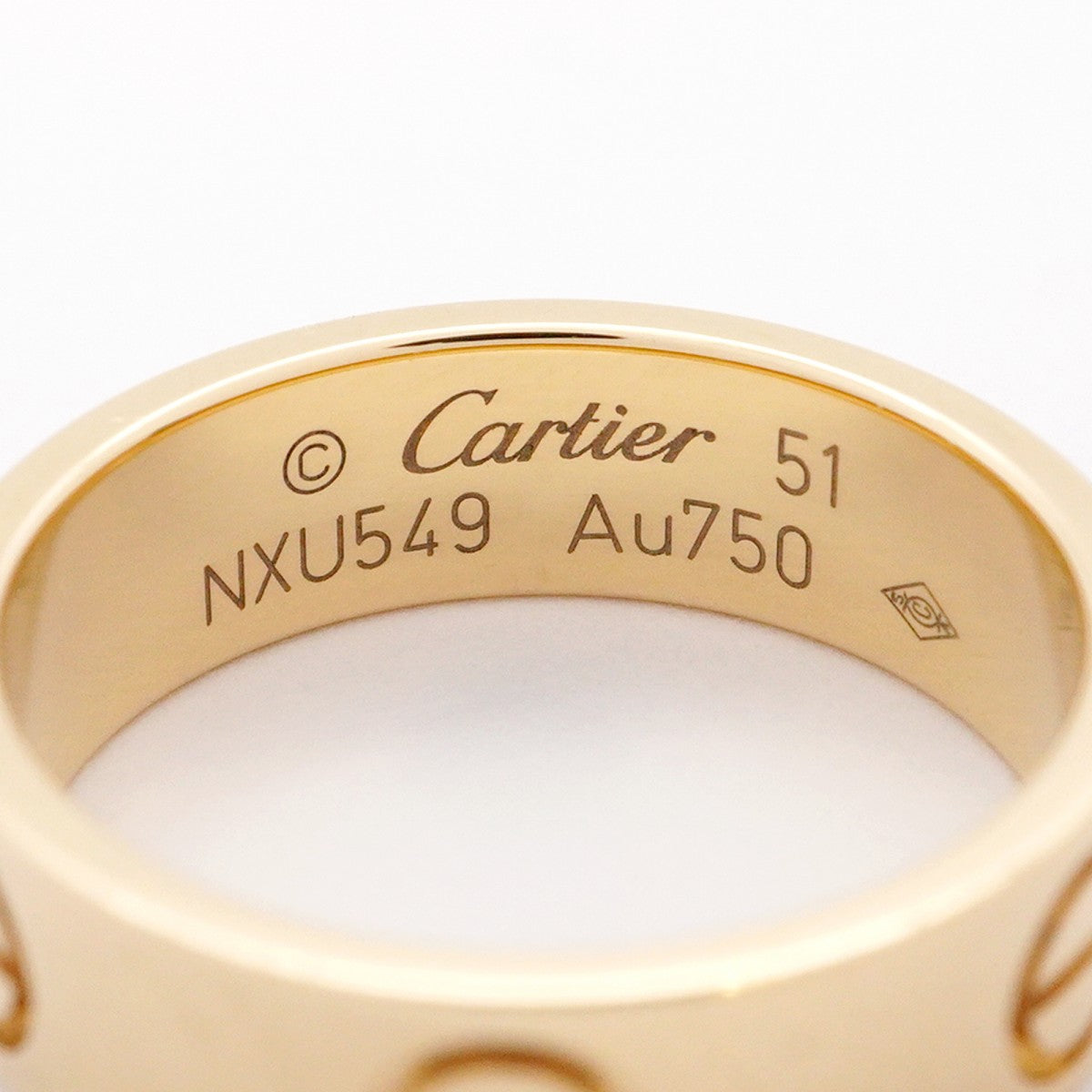 【5jhb0504】カルティエ リング ラブ K18YG イエローゴールド ＃51【中古】レディース