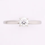 【5jhb0513】カルティエ リング ソリテール 1PD Pt950 プラチナ ダイヤモンド 0.23ct ＃49【中古】レディース