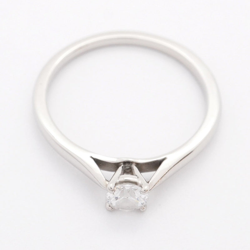 【5jhb0513】カルティエ リング ソリテール 1PD Pt950 プラチナ ダイヤモンド 0.23ct ＃49【中古】レディース