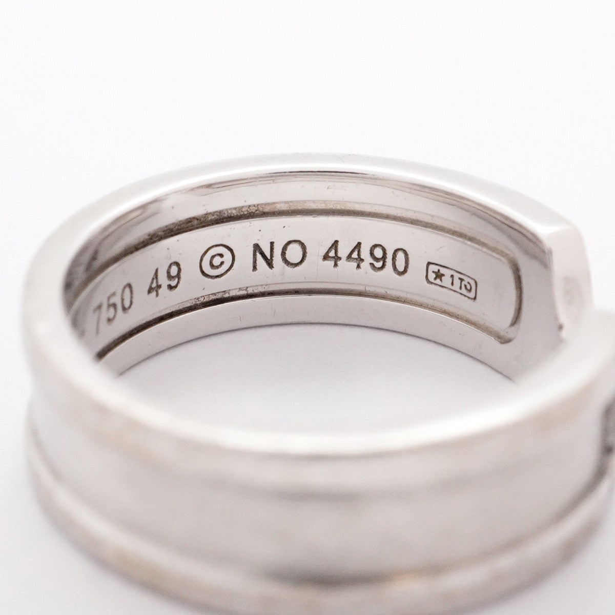 【5jhb0514】カルティエ リング C2 K18WG ホワイトゴールド ダイヤモンド ＃49【中古】レディース