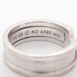 【5jhb0514】カルティエ リング C2 K18WG ホワイトゴールド ダイヤモンド ＃49【中古】レディース