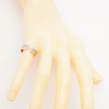 【5jhb0514】カルティエ リング C2 K18WG ホワイトゴールド ダイヤモンド ＃49【中古】レディース