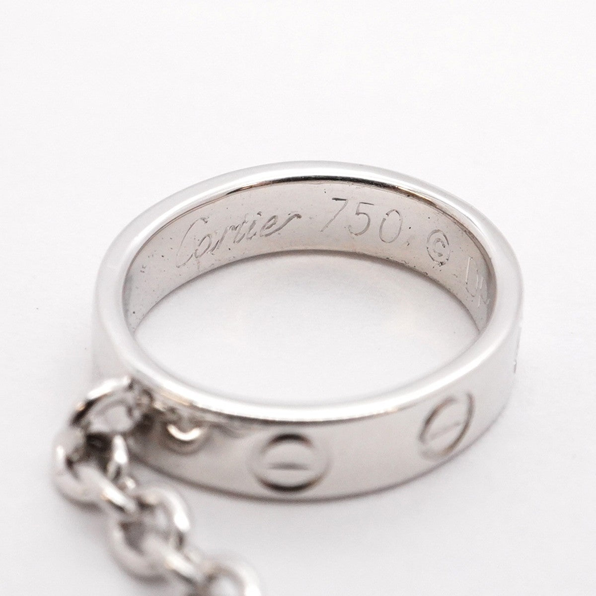 【5jhb0556】カルティエ ネックレス ベビーラブ K18WG ホワイトゴールド【中古】レディース