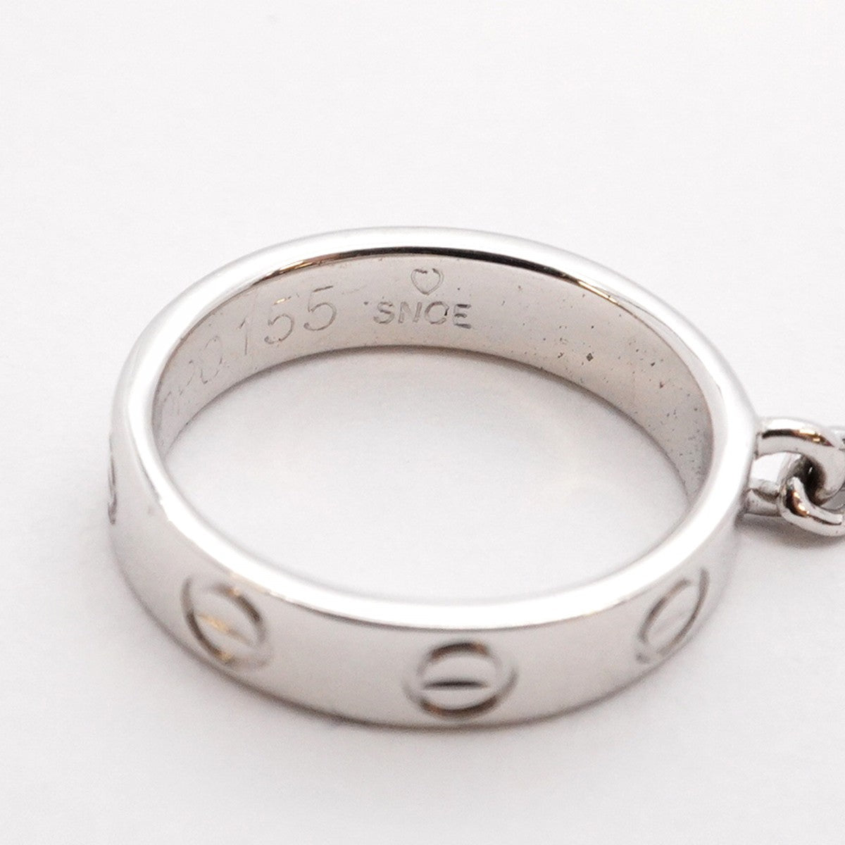 【5jhb0556】カルティエ ネックレス ベビーラブ K18WG ホワイトゴールド【中古】レディース