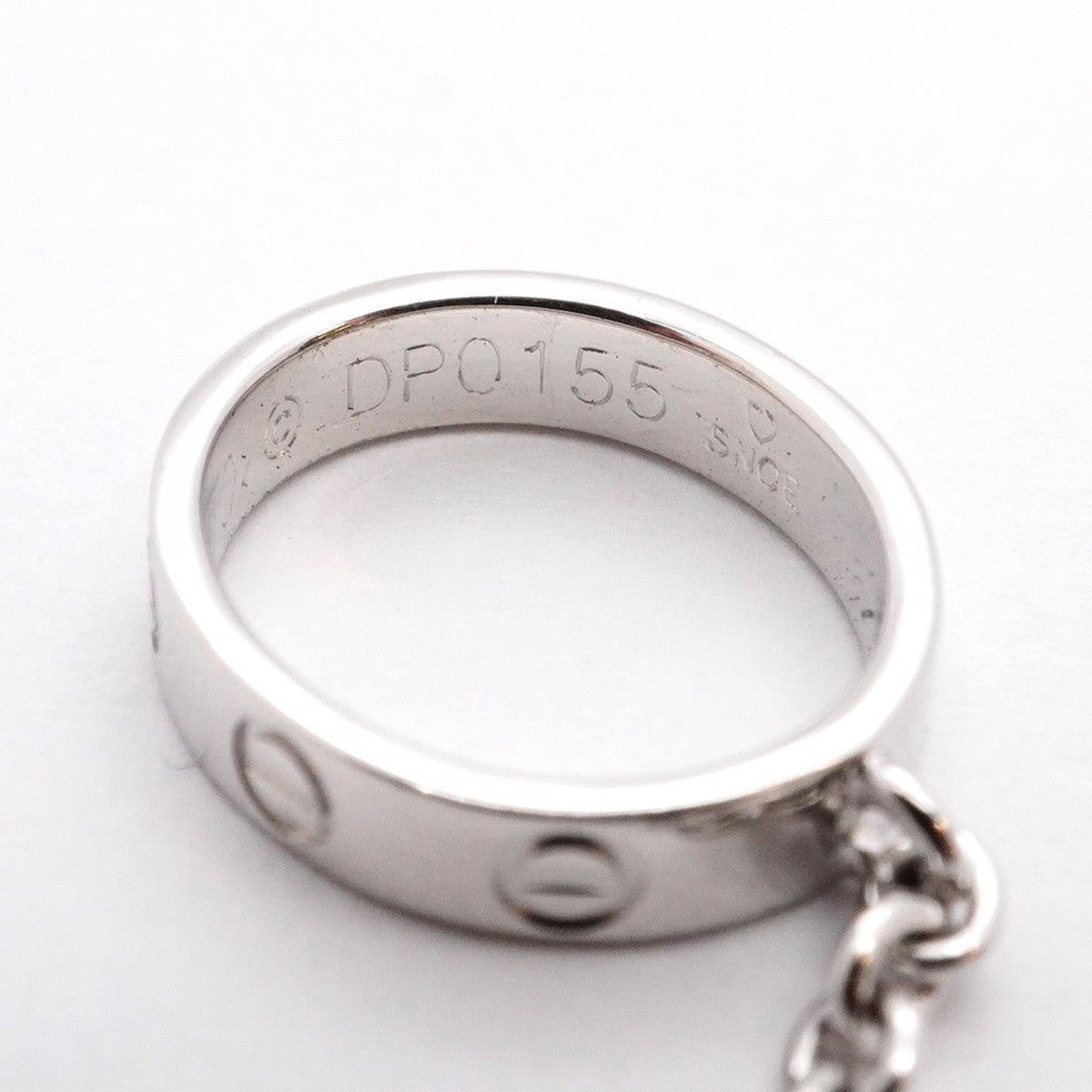 【5jhb0556】カルティエ ネックレス ベビーラブ K18WG ホワイトゴールド【中古】レディース