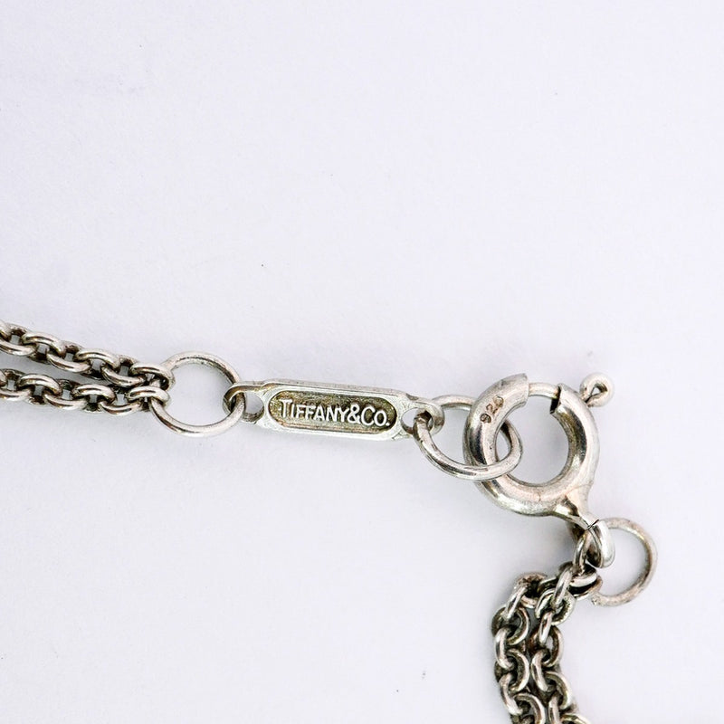 【5jhb0616】ティファニー ネックレス インフィニティ/ダブルチェーン シルバー925【中古】レディース